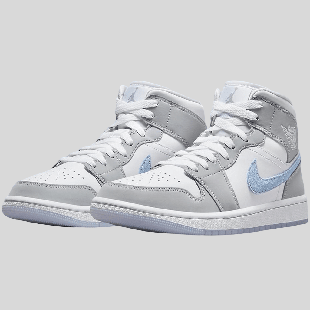 Air Jordan 1 Mid Wolf Grey Blue Air Jordan 1 Mid Wolf Grey Blue