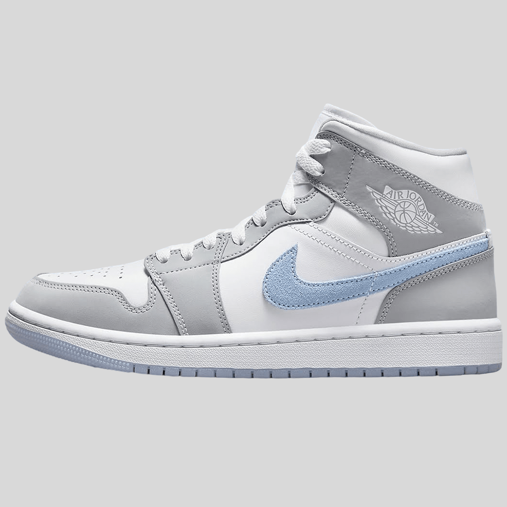 Air Jordan 1 Mid Wolf Grey Blue Air Jordan 1 Mid Wolf Grey Blue