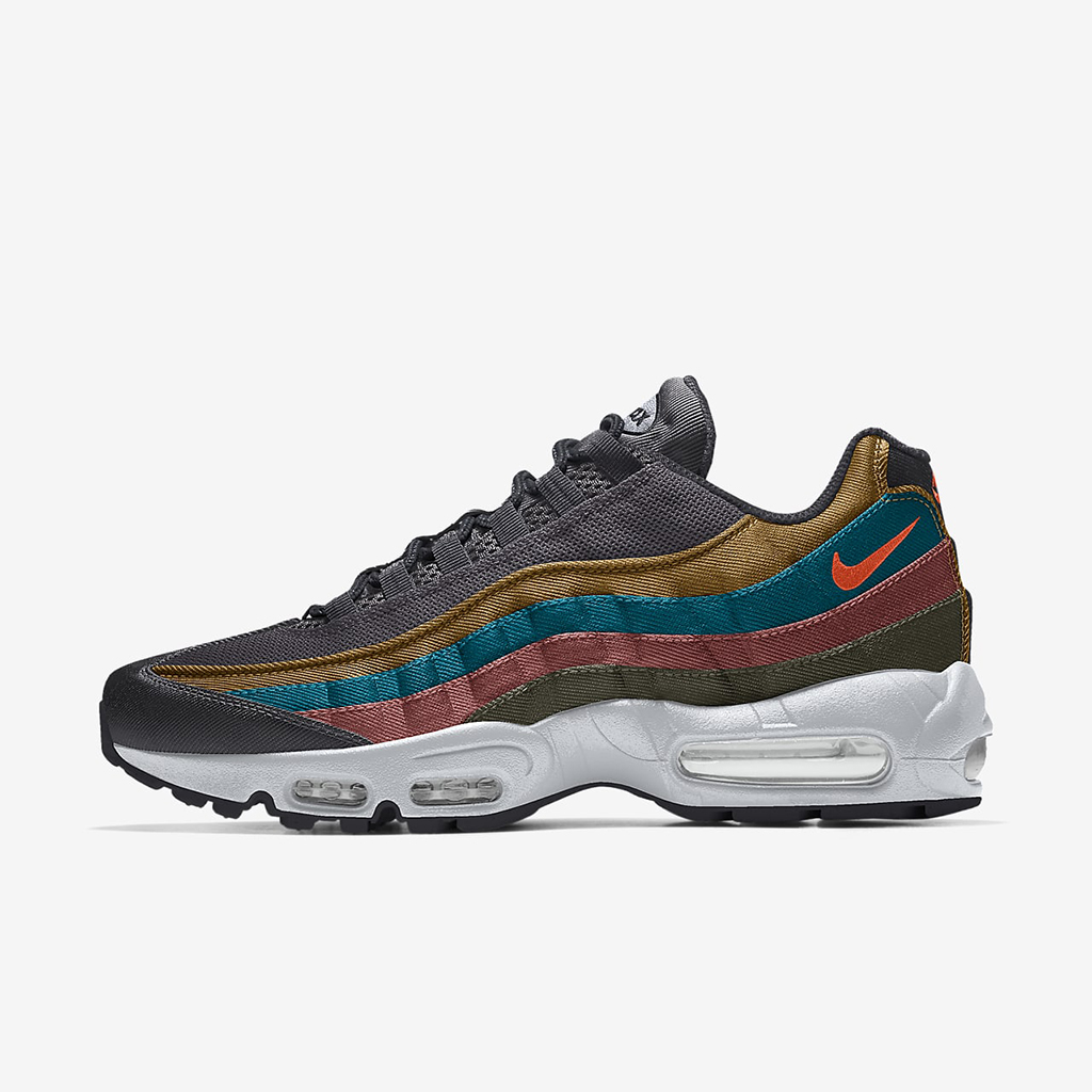 Air Max 95 – Dark Gray/Blue/Old Rose Air Max 95 – Dark Gray/Blue/Old Rose