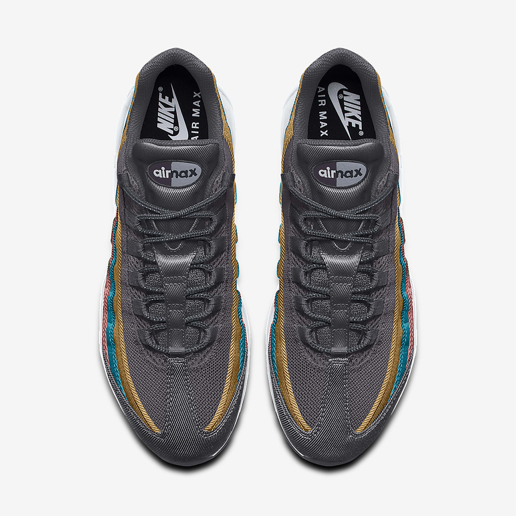 Air Max 95 – Dark Gray/Blue/Old Rose Air Max 95 – Dark Gray/Blue/Old Rose
