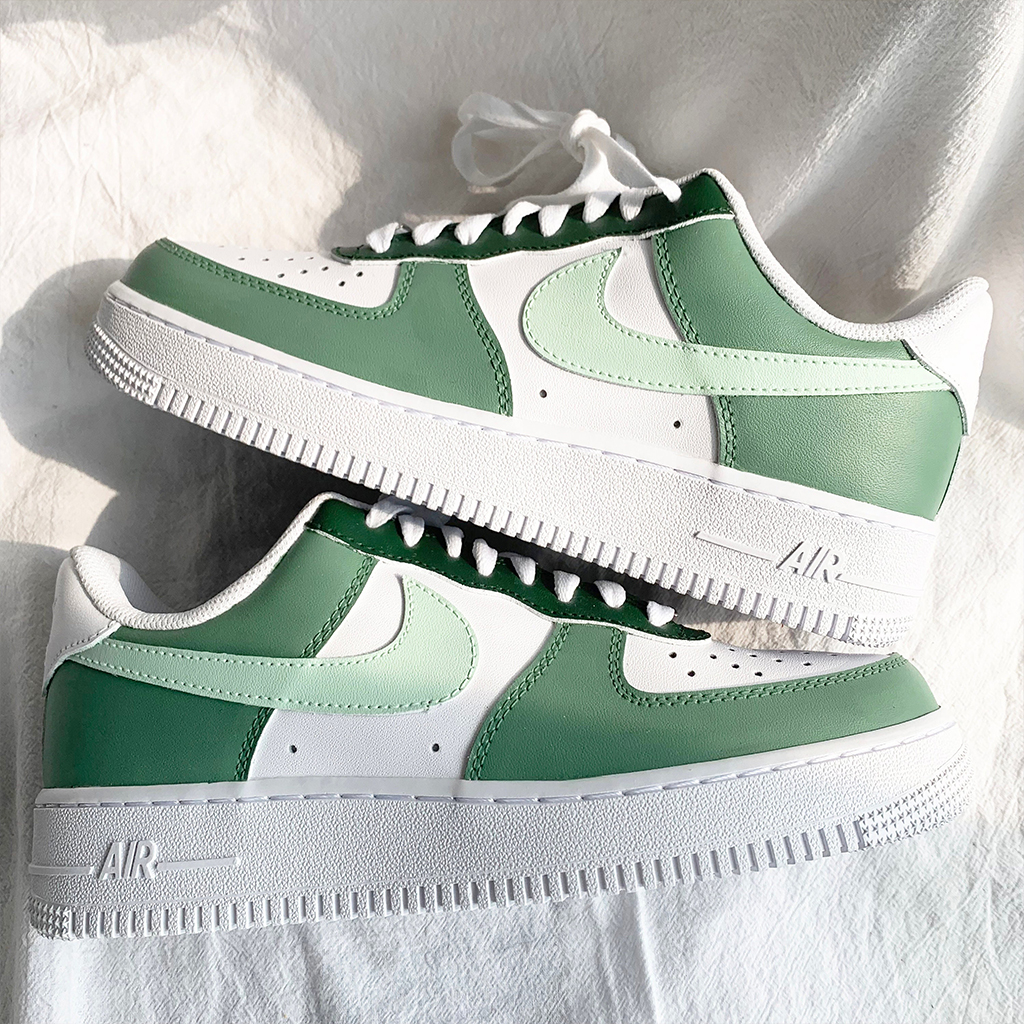 Custom Air Force 1 Sage Green Custom Air Force 1 Sage Green