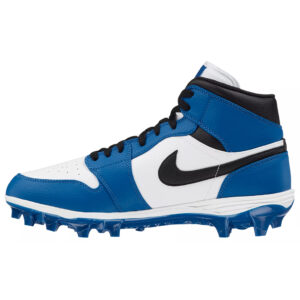 Jordan 1 Alpha Menace Mid Football Cleats Black Royal Jordan 1 Alpha Menace Mid Football Cleats Black Royal