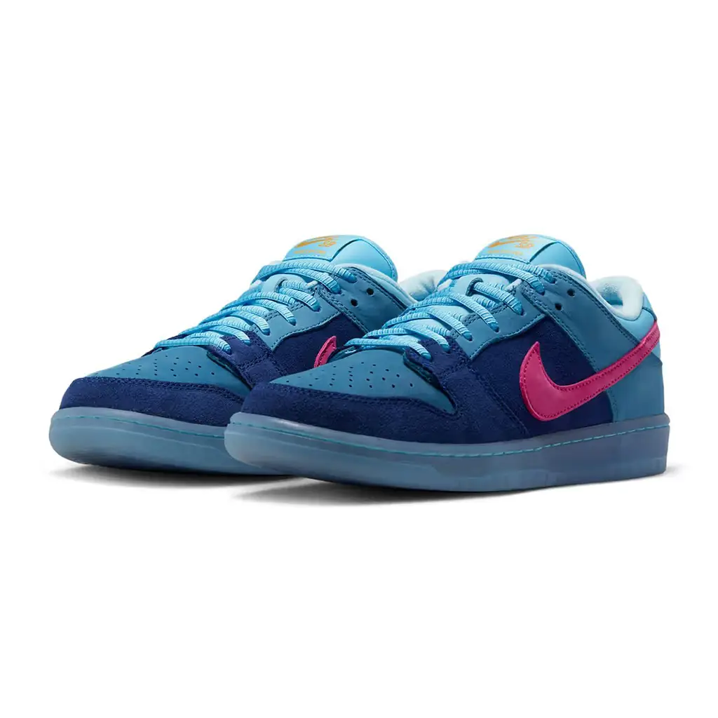 Run The Jewels x Nike SB Dunk Low Blue Pink Run The Jewels x Nike SB Dunk Low Blue Pink