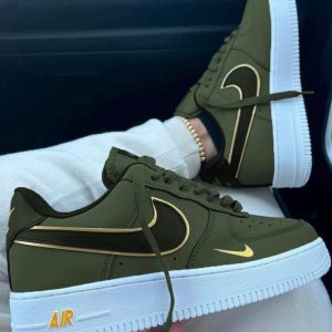 Air Force 1 ’07 LV8 ‘Metallic Swoosh Pack – Oil Green Air Force 1 ’07 LV8 ‘Metallic Swoosh Pack – Oil Green