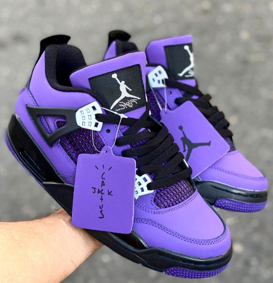 Air Jordan 4 x Travis Scott Purple