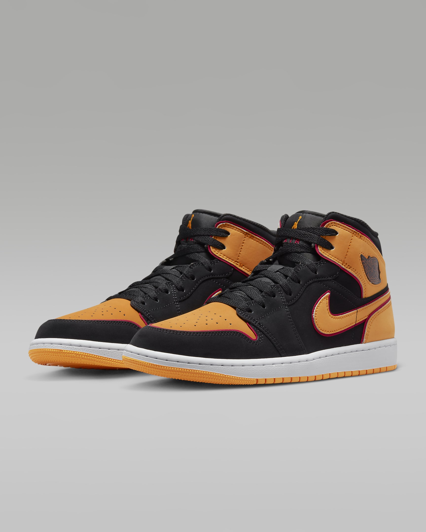 Air Jordan 1 Mid Fat Tongue Black Orange Air Jordan 1 Mid Fat Tongue Black Orange