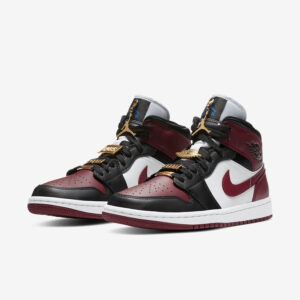 Air Jordan 1 Mid SE Gold Pendants Dark Beetroot WMNS Air Jordan 1 Mid SE Gold Pendants Dark Beetroot WMNS