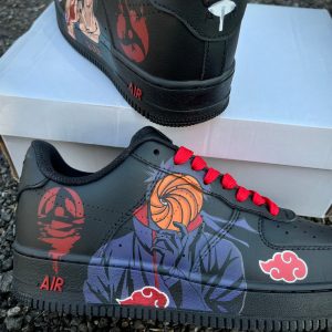 Obito and Itachi Black Air force 1 Custom