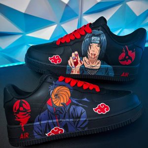 Obito and Itachi Black Air force 1 Custom