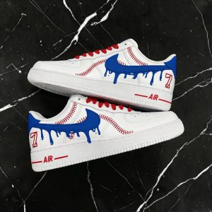 Red Line Baseball Air Force 1 Custom